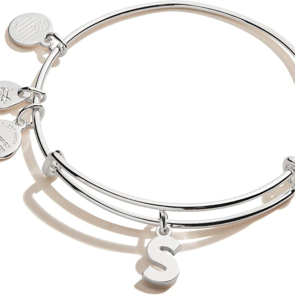Alex and Ani Initial S III Bangle Bracelet, One Size, Non-Precious